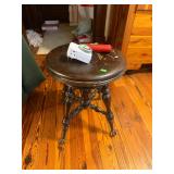 Organ stool with claw feet, wallet, timer