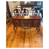 Cherry server with inlaid top