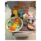 Salt and Peppers, Metal Bowl, Vase