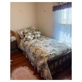 Twin bed set purple Hydrangea