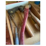 True Temper Axe, dead blow hammer, misc.