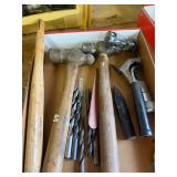Ball peen hammers, bits, misc.