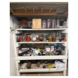 Canning Jars and contents of Shelves