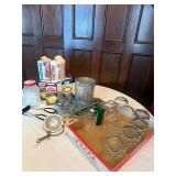 Canning Supplies, Glassware, Bakeware