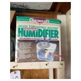 Shelf contents- Halloween props, misc.