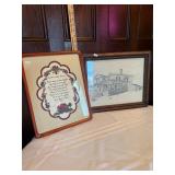 Pencil Sketch of 606 South First Street Home