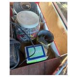 Battery charger, hardware 1/2 can of fuel