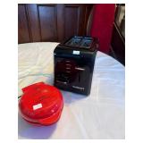 Toaster, Mini Waffle maker (both barely used)