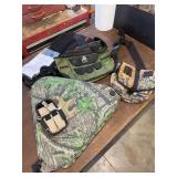 Camo seat, creel, misc