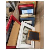 Assorted frames in a box