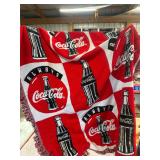 Coca Cola lap throw 38" x 50"