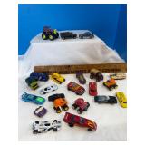 Assorted cars, trucks