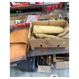 Box of burlap & leather