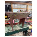 Green & red boot jack bench