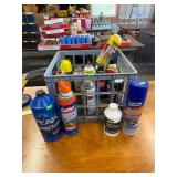 Brake fluid, cleaners