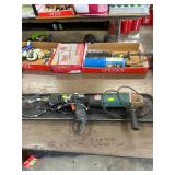 B & D drill, Makita grinder,