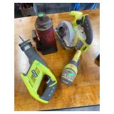 Ryobi battery tools no batteries, bottle jack
