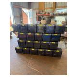 Parts storage bins, horizontal placement only