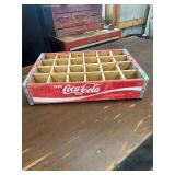 Wooden Coca Cola Crate red