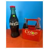 Coca Cola 6 pack carton, display bottle