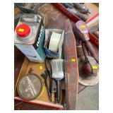 Paint supplies, air sanders, polisher