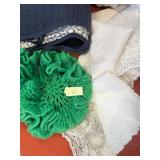 Linens, table covers, throw