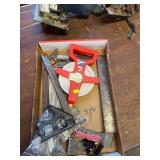 Measure, square, scrapers