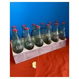 Aluminum 12 Coca Cola carton w/ bottles