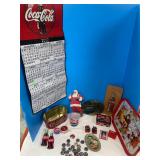 2002 Coca Cola Cal, cups, magnets, misc
