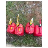 4 gas cans