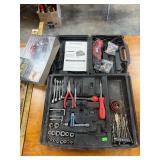 Rotary tool kit, partial tray of tools