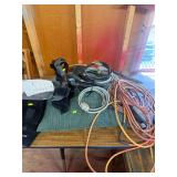 Extension cords, pillows, misc.