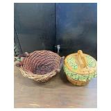 sewing basket, basket