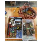 Tools, nuts, screw, extension cords