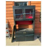 Entertainment cabinet, 41" x 72" x 17"