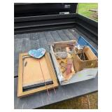 Yard set, frames, nails, pliers,