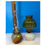 2 oil lamps
