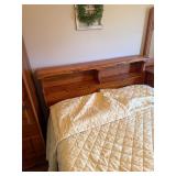 Cedar bed frame with mattress & box springs