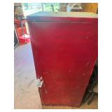 Metal cabinet & contents