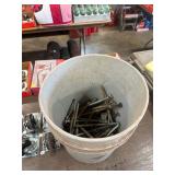 Bucket of spikes and casters