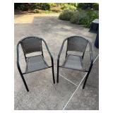 (2) Metal Framed Patio Chairs