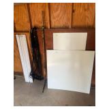 Hockey stick, Fluorescent Bulbs, White Board