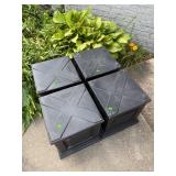 (4) Plastic Flower Stands
