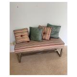 Bench with 4 Pillows, 18' X 48' X 19'