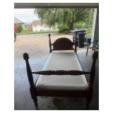 E.A. Chlore Walnut Bed (Box spring; no mattress)