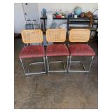 (3) High Bar Stools (39'tall; seat 25'W)