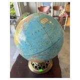 World Globe (George F. Cram Co.) Ornate holder
