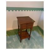 Chlore Bedside Table (Walnut)15' X 15' X 30'