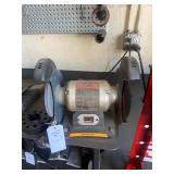 Riobe 8' Bench Grinder, Wire & Grinding Wheel