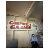 Sign 'Campbell's Garage', 2' X 8'
